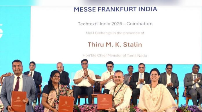 Messe Frankfurt India and Government of Tamil Nadu Sign MoU to Launch Techtextil India Summit in Coimbatore